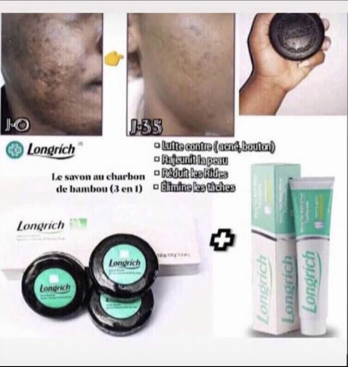 savon au charbon de bambou longrich savon au charbon de bambou longrich